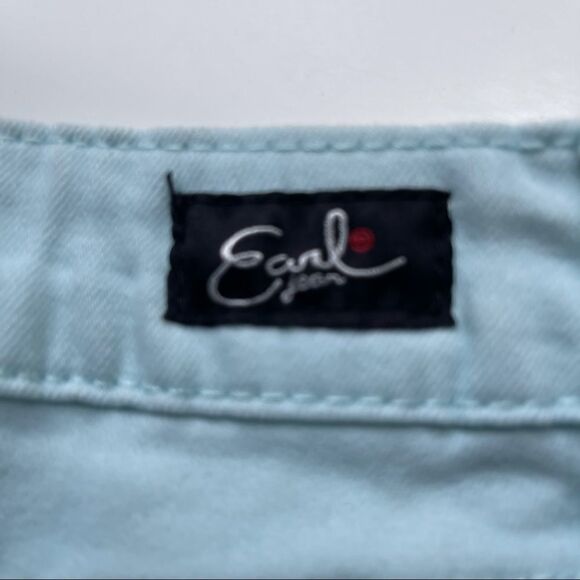 Earl's Skinny Ankle Jeans in Light Aqua, Size 6 - Picture 2 of 10